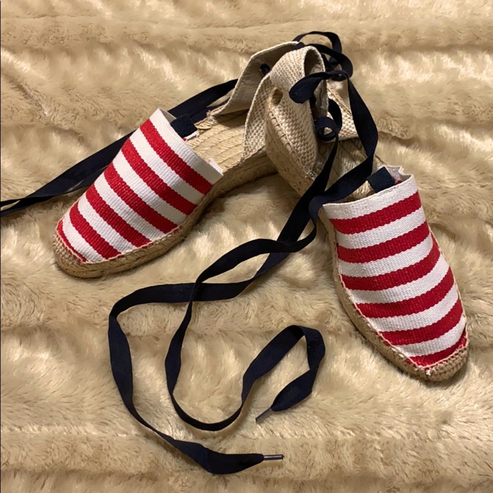 ‼️SALE‼️ Red and white Espadrilles.